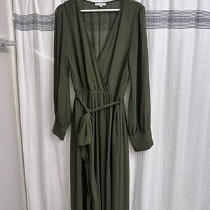 Baltic Born Deep Green Long Sleeve Dress